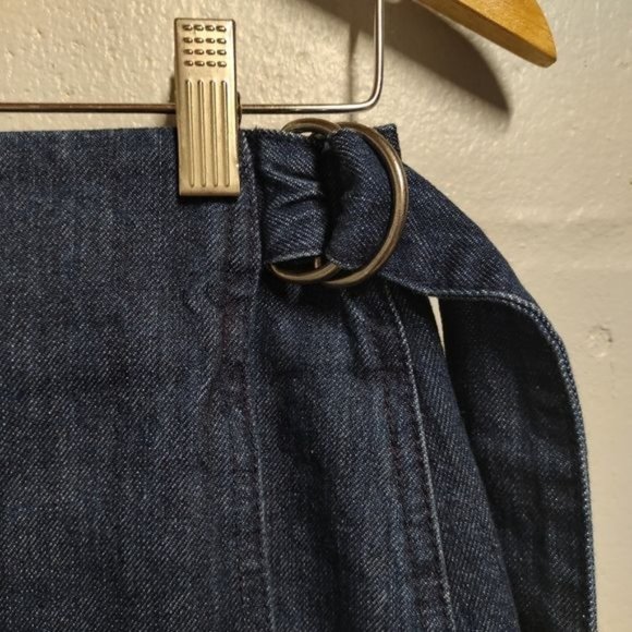 Madewell dark wash denim wrap skirt size 6 - Picture 2 of 6